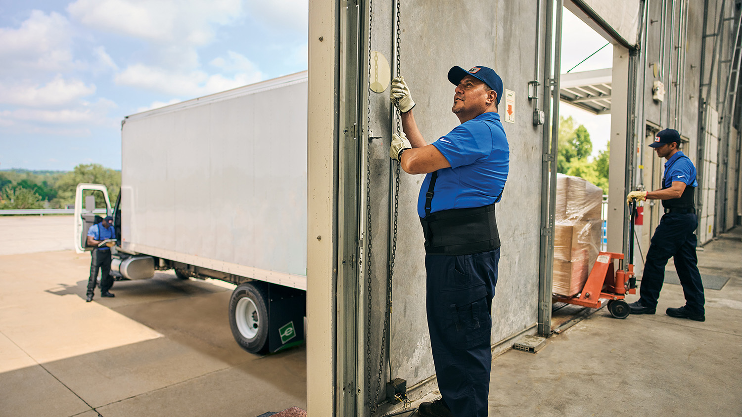 Truck loading dock